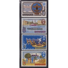 COLONIAS INGLESAS BARBADOS 1969 BARCOS BOY SCOUTS SERIE COMPLETA DE ESTAMPILLAS NUEVAS MINT